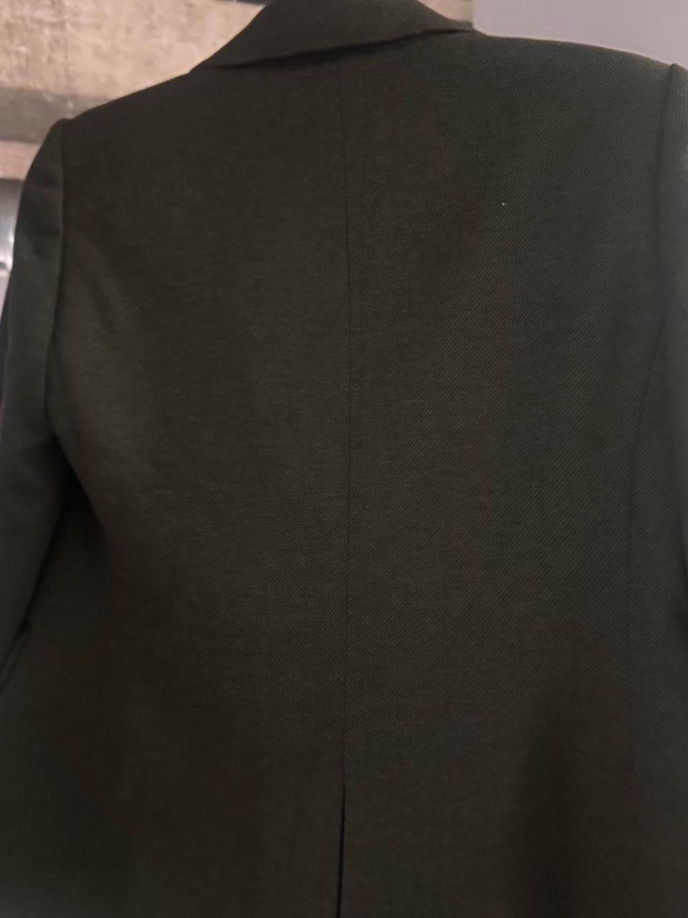 The Limited Olive Green Blazer Open Front Structured Jacket Petite Medium - Picture 2 of 4